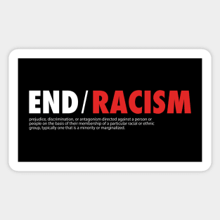 End racism Sticker